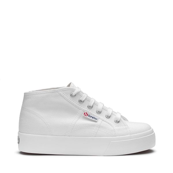 Superga 2578 Cotu White High Top Sneakers - Men's Sneakers USA | US1966722